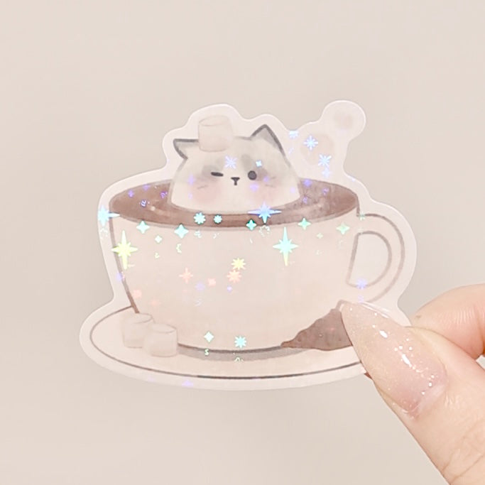 Nana in Chocolate Latte Decal Sticker (Iridescent Finish)